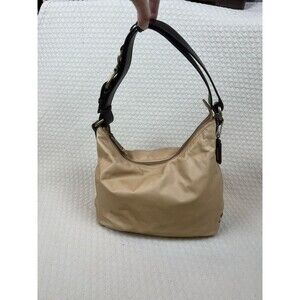 Cole‎ Haan Boho Bag Tan Brown Strap Leather Shoulder Bag | *FLAW*
